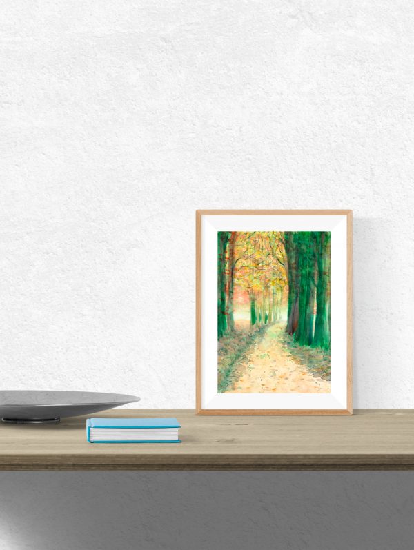Pintura - Caminho no Bosque