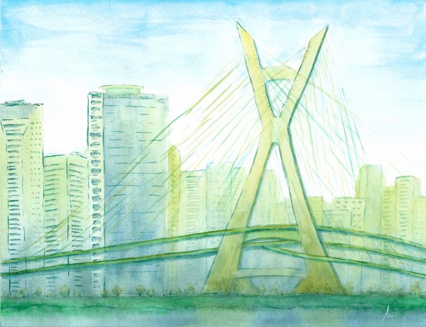 Pintura - Ponte Estaiada - São Paulo