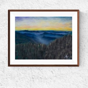 Pintura - Amanhecer nas Montanhas