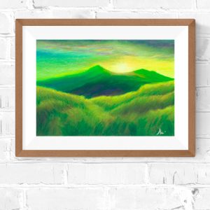 Pintura - Amanhecer nas Montanhas