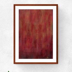 Pintura Abstrata - Textura Vermelha