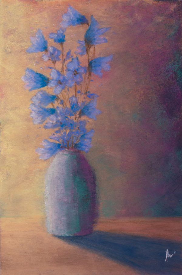 Vaso Flores Azuis